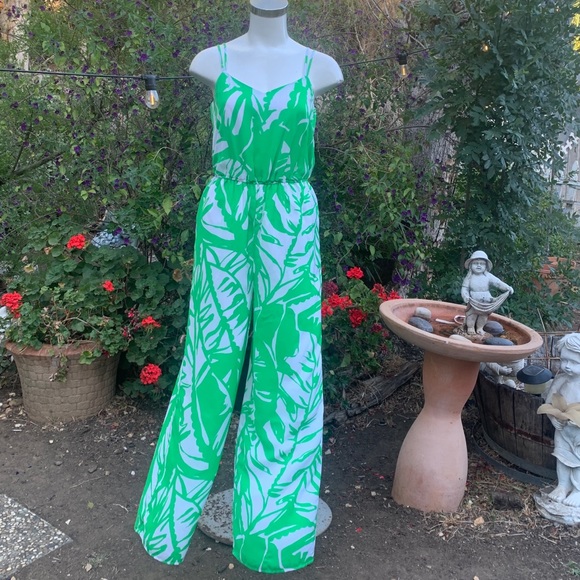 Lilly Pulitzer 20th Anniversary Boom Boom Wide Leg Jumpsuit w/ Pockets Sz Sm - Picture 9 of 13